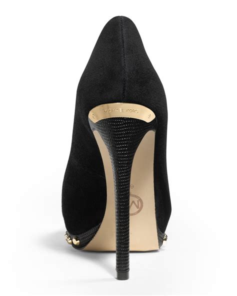 michael kors ballet pumps|michael kors black suede pumps.